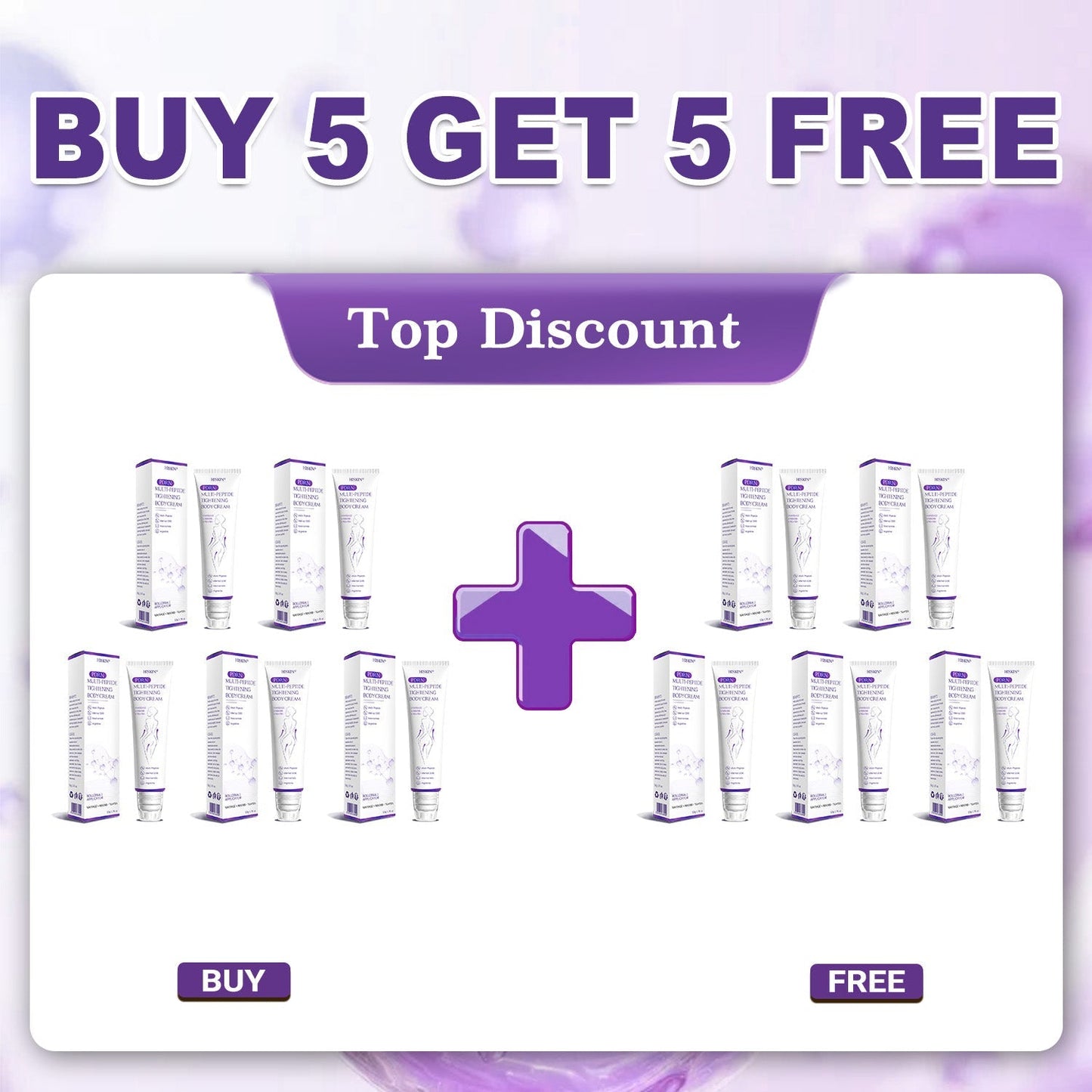 HISKIN® PDRN Multi-Peptide Massaging Body Roller Cream- Anti-aging, Hydrating, Skin Firming & Lifting, Skin Repair, Even Tone, Acne and Dark Spot Treatment, Wart and Mole Removal, and Psoriasis Relief.