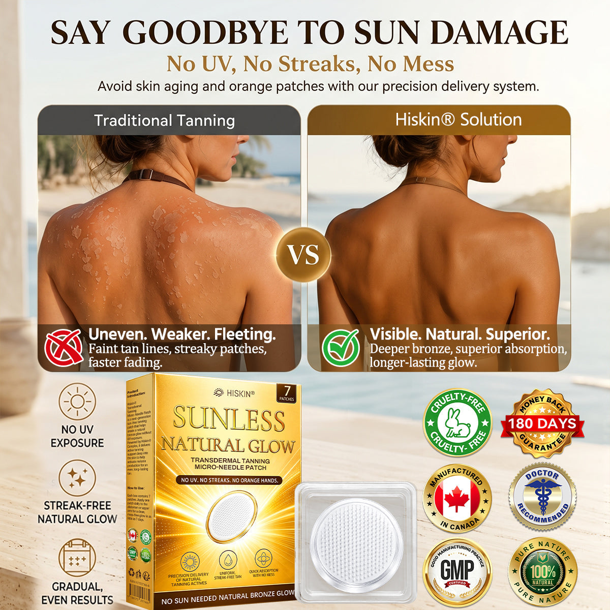 𝑶𝒇𝒇𝒊𝒄𝒊𝒂𝒍 𝑺𝒕𝒐𝒓𝒆 | ☀️☀️ 𝐇𝐢𝐬𝐤𝐢𝐧® 𝐒𝐮𝐧𝐥𝐞𝐬𝐬 𝐍𝐚𝐭𝐮𝐫𝐚𝐥 𝐆𝐥𝐨𝐰 𝐓𝐚𝐧𝐧𝐢𝐧𝐠 𝐌𝐢𝐜𝐫𝐨𝐧𝐞𝐞𝐝𝐥𝐞 𝐏𝐚𝐭𝐜𝐡 🇨🇦 (𝐉𝐮𝐬𝐭 𝐨𝐧𝐜𝐞 𝐚 𝐝𝐚𝐲) 𝐕𝐢𝐬𝐢𝐛𝐥𝐞 𝐁𝐫𝐨𝐧𝐳𝐞 𝐆𝐥𝐨𝐰 𝐢𝐧 𝟕 𝐃𝐚𝐲𝐬 ✅ 𝐍𝐨 𝐔𝐕, 𝐍𝐨 𝐎𝐫𝐚𝐧𝐠𝐞, 𝐍𝐨 𝐒𝐭𝐫𝐞𝐚𝐤𝐬, 𝐍𝐨 𝐃𝐇𝐀, 𝐍𝐨 𝐌𝐞𝐬𝐬.